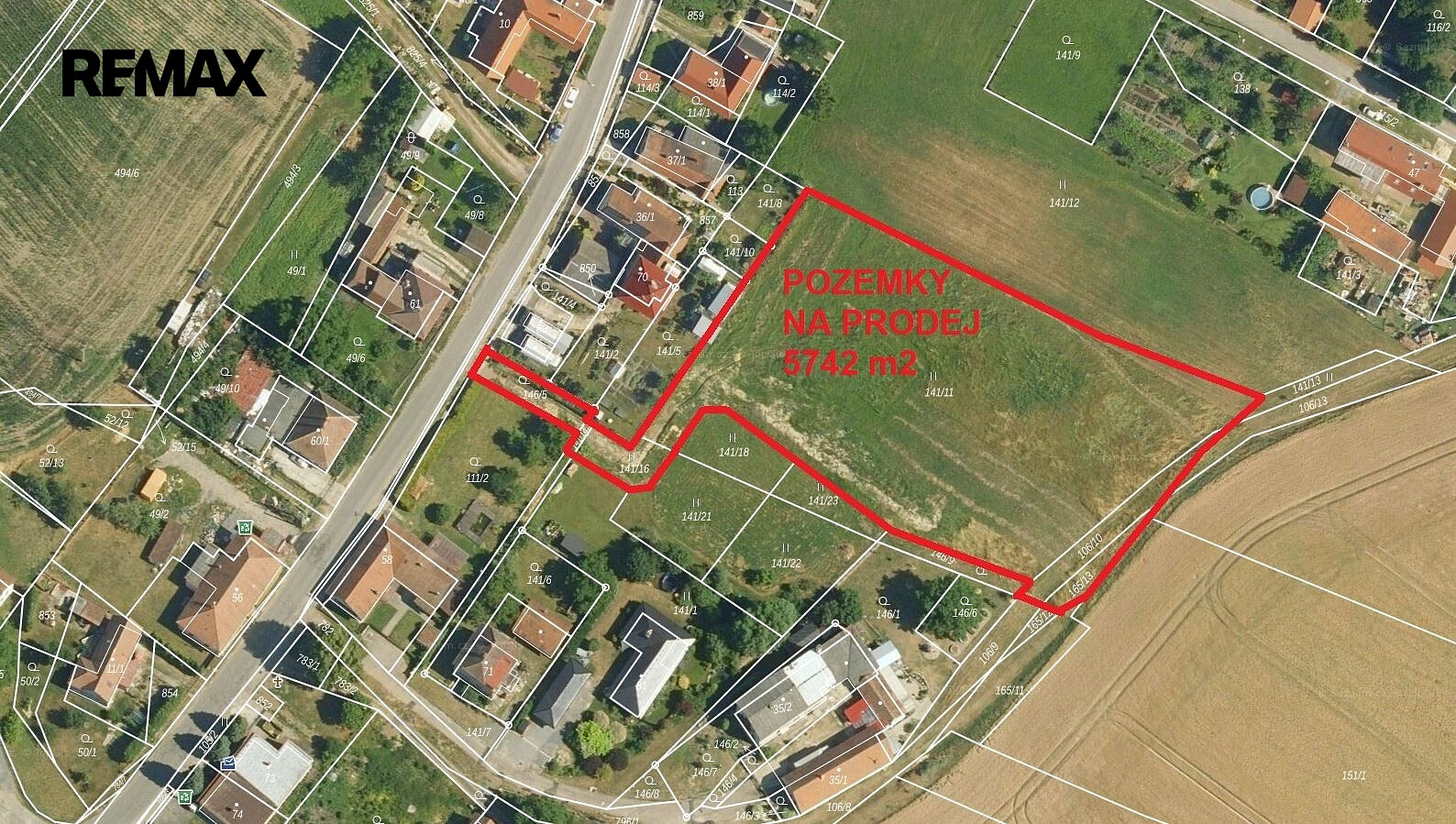 Prodej stavebního pozemku 5 742 m²