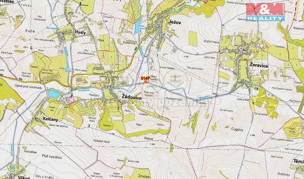 Prodej pole 430 m², Ježov – náhled fotky 3