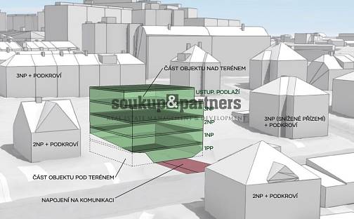 Prodej stavebního pozemku 955 m², Vysočanská, Praha 9 - Prosek