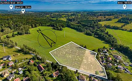 Prodej stavebního pozemku 20 976 m², Humpolec, okres Pelhřimov