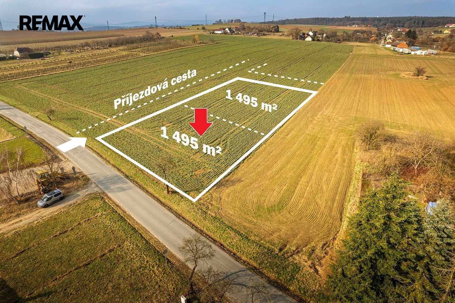 Prodej stavebního pozemku 1 495 m²
