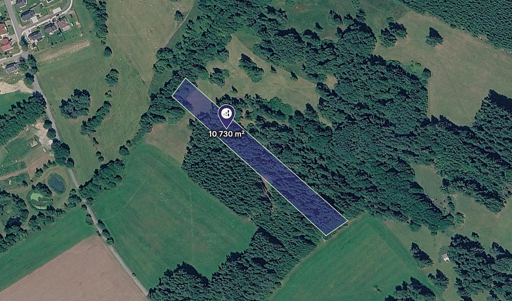 Prodej lesa, 10811 m², Žďár nad Sázavou, Svratka