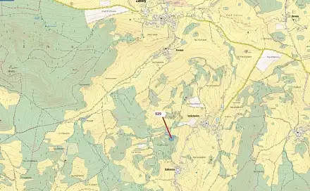 Dražba lesa 5 736 m², Zálezly