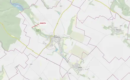 Dražba lesa 78 m², Horní Dunajovice