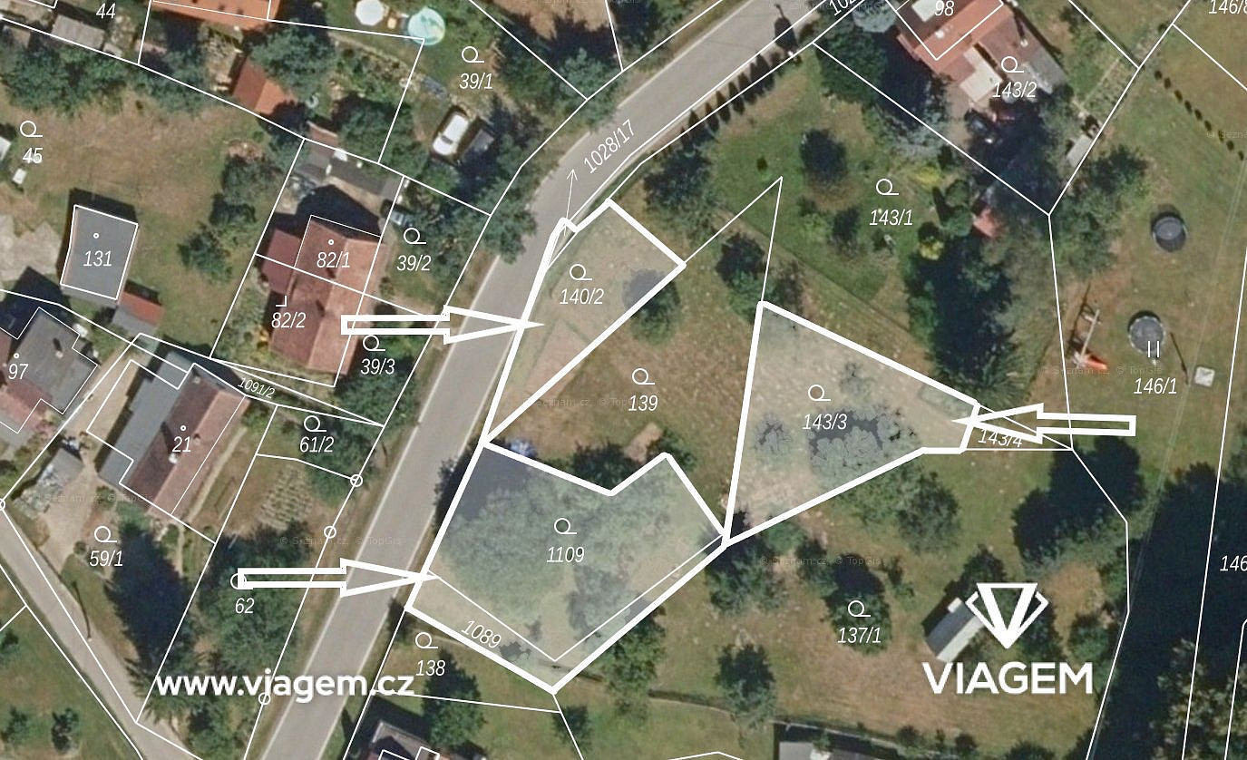 Prodej zahrady 824 m²