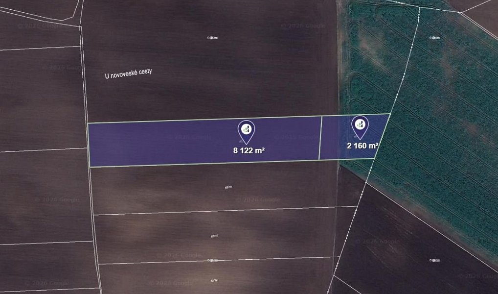 Prodej pole 10 282 m², Černíky – fotka 1 z 3