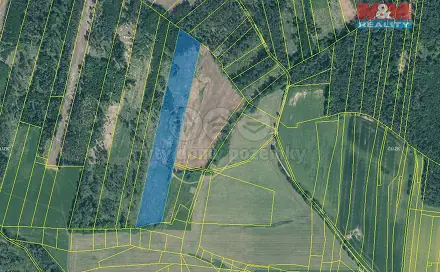 Prodej lesa 31 088 m², Jetětice, okres Písek