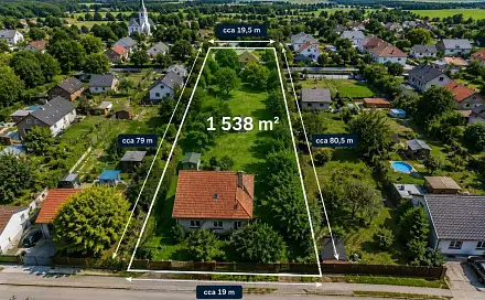 Prodej stavebního pozemku 1 538 m², Pardubická, Srch, okres Pardubice