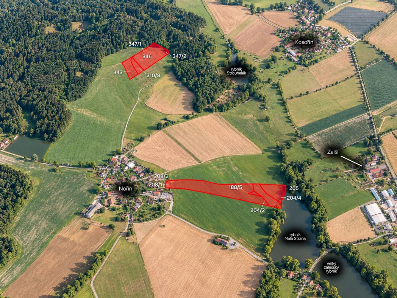 Prodej pole 40 830 m²