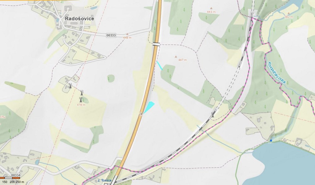 Prodej pole 2 091 m², Bystřice – náhled fotky 2