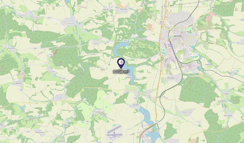 Prodej pole 6 708 m², Bystřice – náhled fotky 3