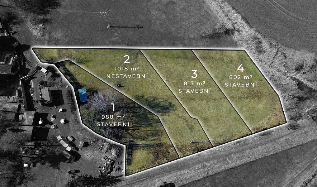 Prodej stavebního pozemku 2 006 m², Bakov nad Jizerou – náhled fotky 2