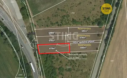 Prodej zahrady 679 m², Nosislav, okres Brno-venkov