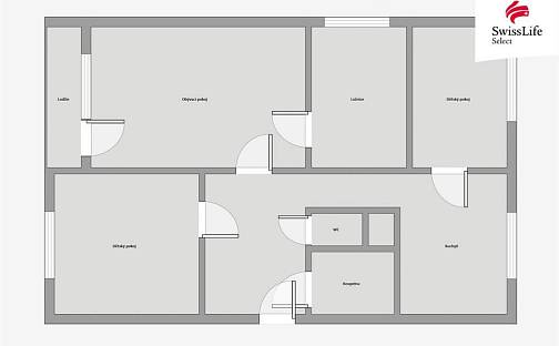 Prodej bytu 4+1 74 m², Přátelství, Valdice, okres Jičín