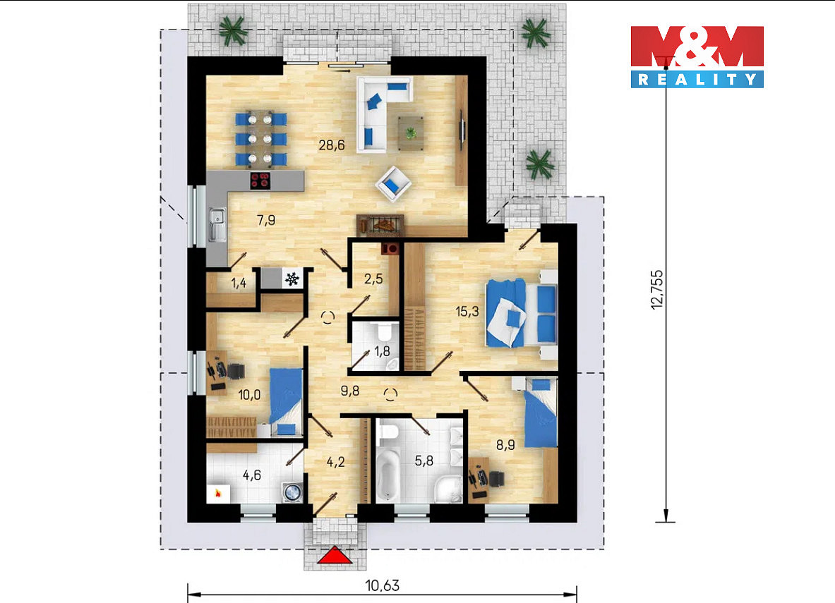 Prodej domu 99 m² s pozemkem 493 m² — photo 3
