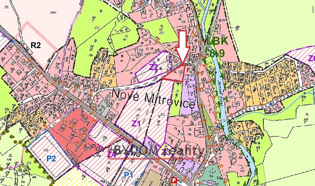 Prodej stavebního pozemku 1 216 m², Nové Mitrovice – náhled fotky 9