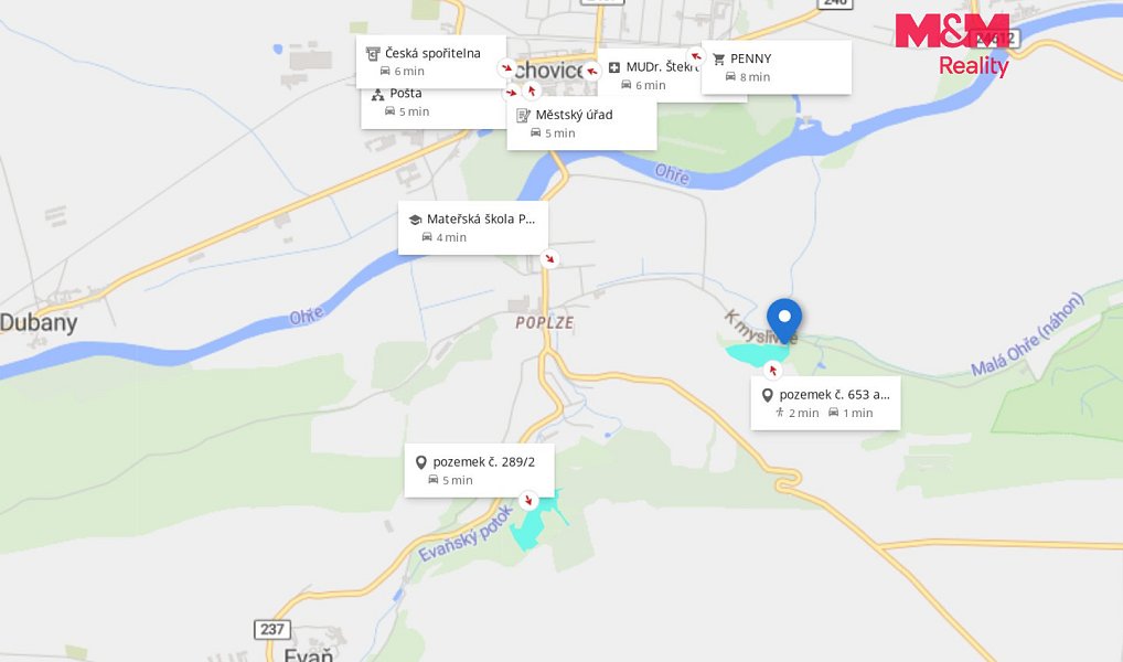 Prodej lesa 49 399 m², Libochovice – náhled fotky 12