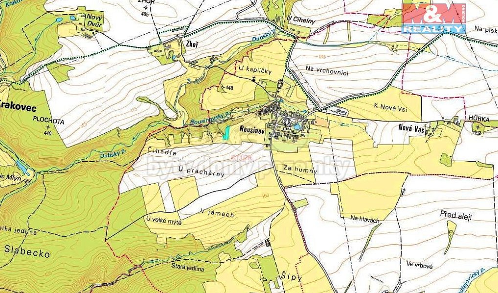 Prodej pole 3 750 m², Slabce – náhled fotky 6