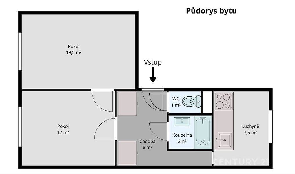 Prodej bytu 2+1 58 m², Kroměříž – náhled fotky 16