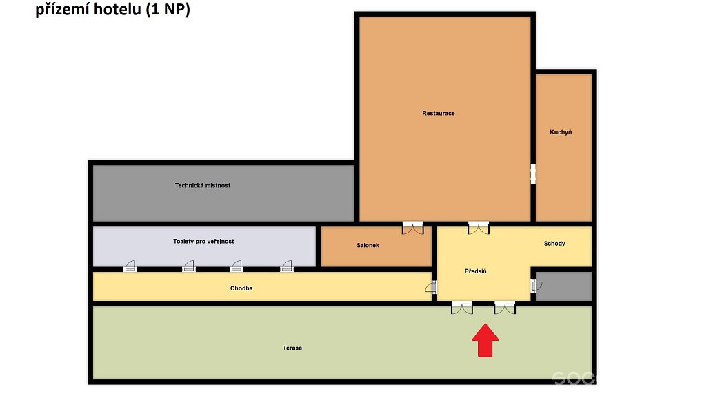 Prodej ubytovacího objektu 1 150 m², Loučeň – náhled fotky 13