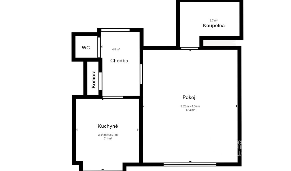 Pronájem bytu 1+1 33 m², Praha – náhled fotky 9