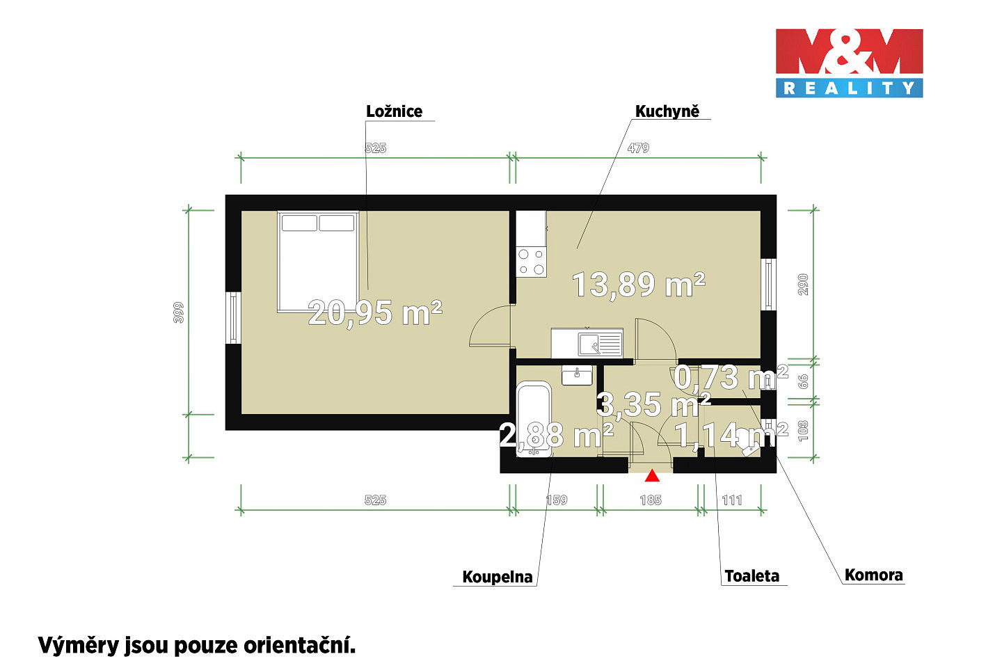 Pronájem bytu 1+1 43 m² — photo 4