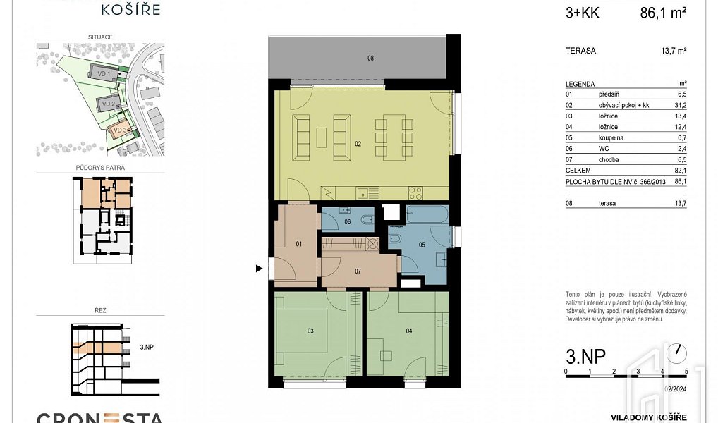 Pronájem bytu 3+kk 86 m², Praha – náhled fotky 19
