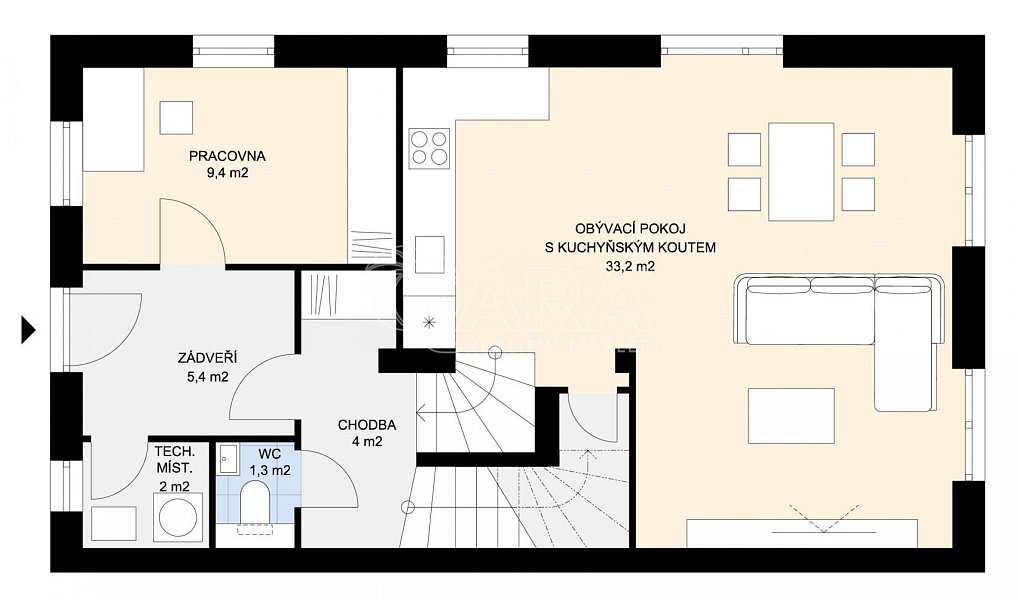 Pronájem domu 124 m² s pozemkem 76 m², Nelahozeves – náhled fotky 28