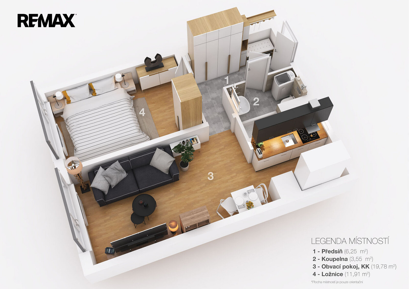 Prodej bytu 2+kk 43 m² – fotografie 3