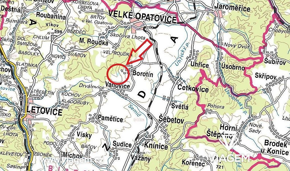 Prodej louky 2 410 m², Borotín – náhled fotky 3