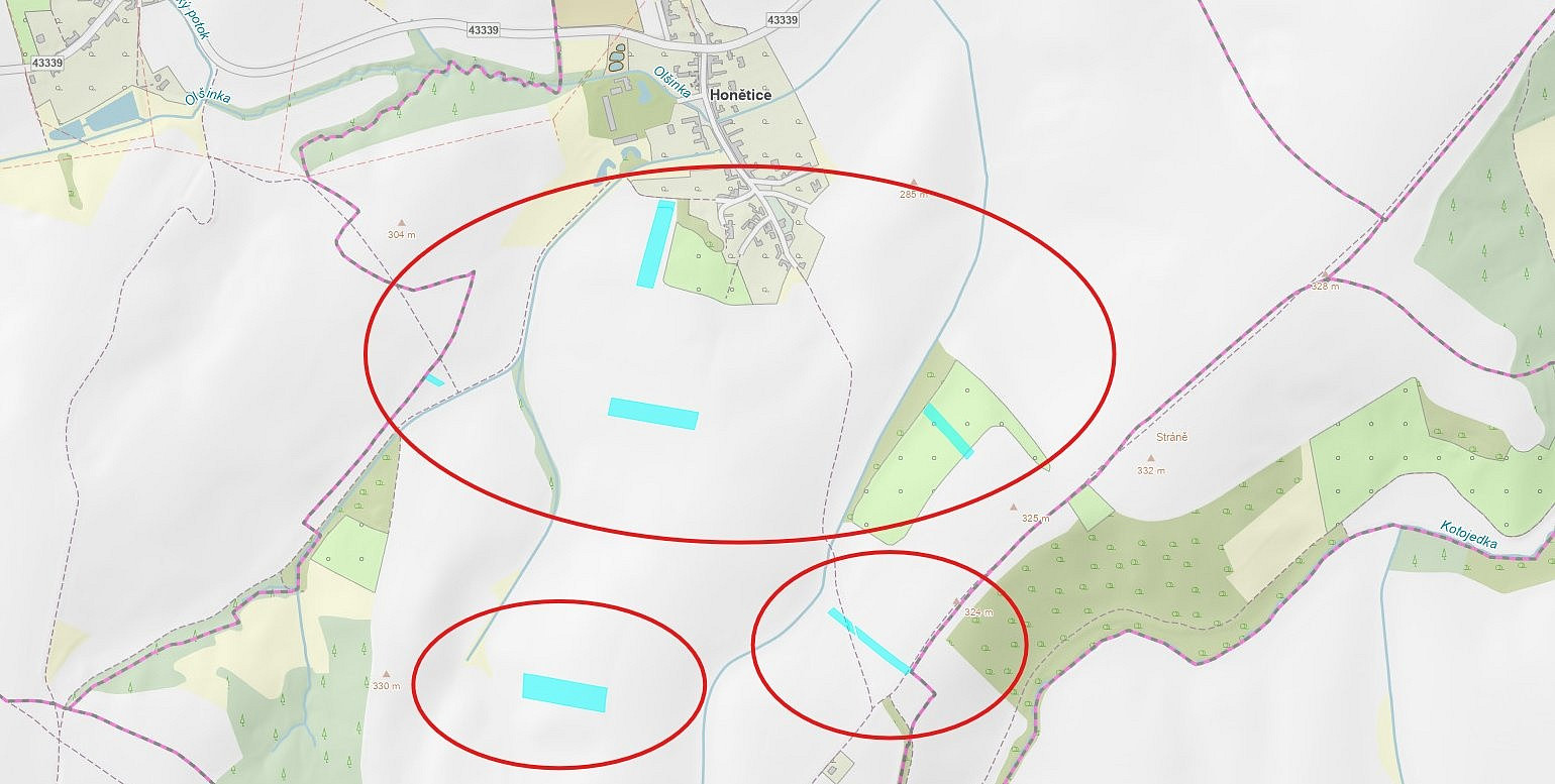 Prodej pole 25 539 m²