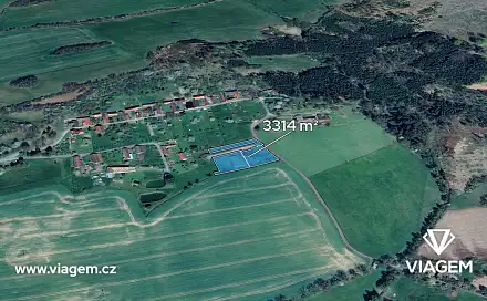 Prodej pole 552 m², Jistebnice, okres Tábor