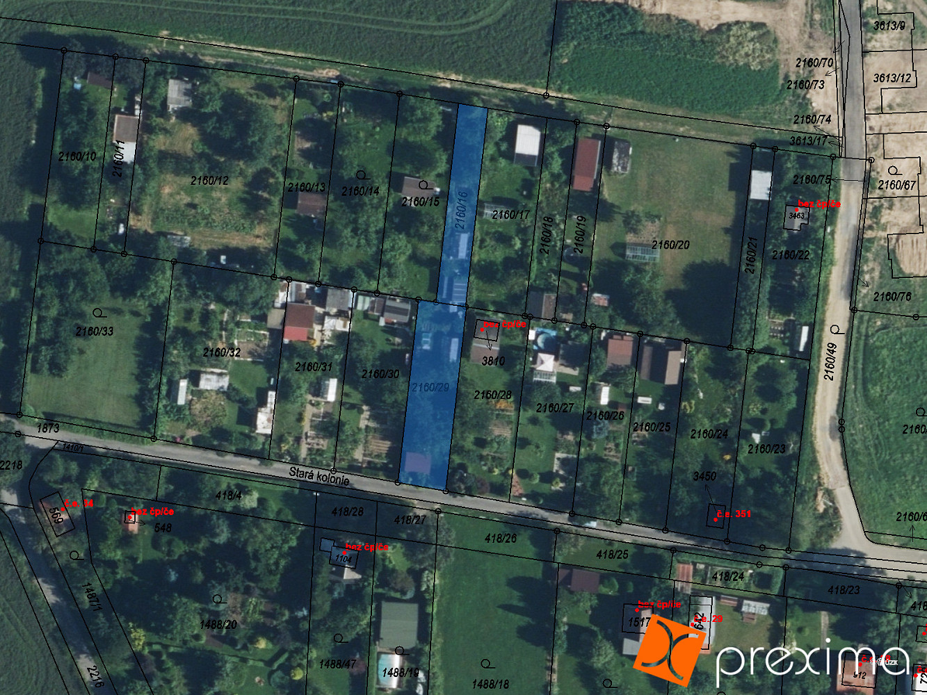 Prodej zahrady 50 m²