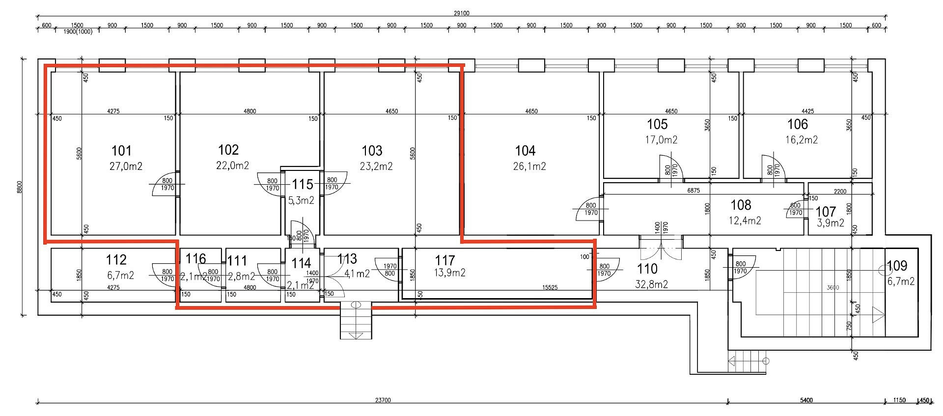 Pronájem kanceláře 98 m² – fotografie 5