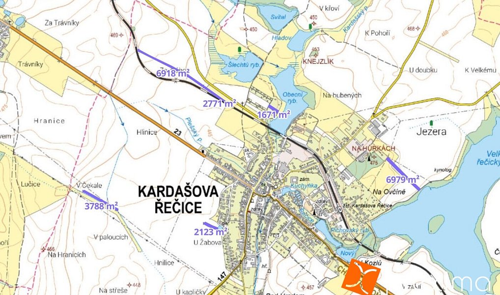Prodej pole 1 515 m², Kardašova Řečice – náhled fotky 3
