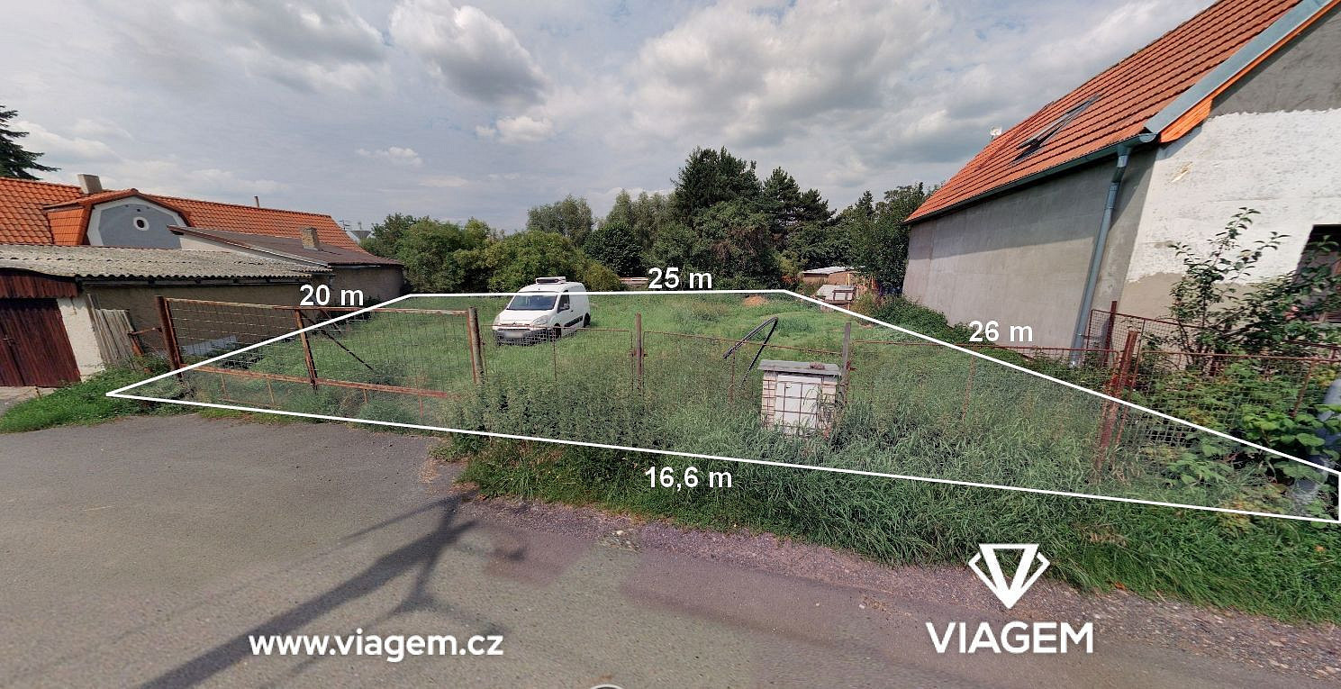 Prodej stavebního pozemku 472 m² – pohled 4