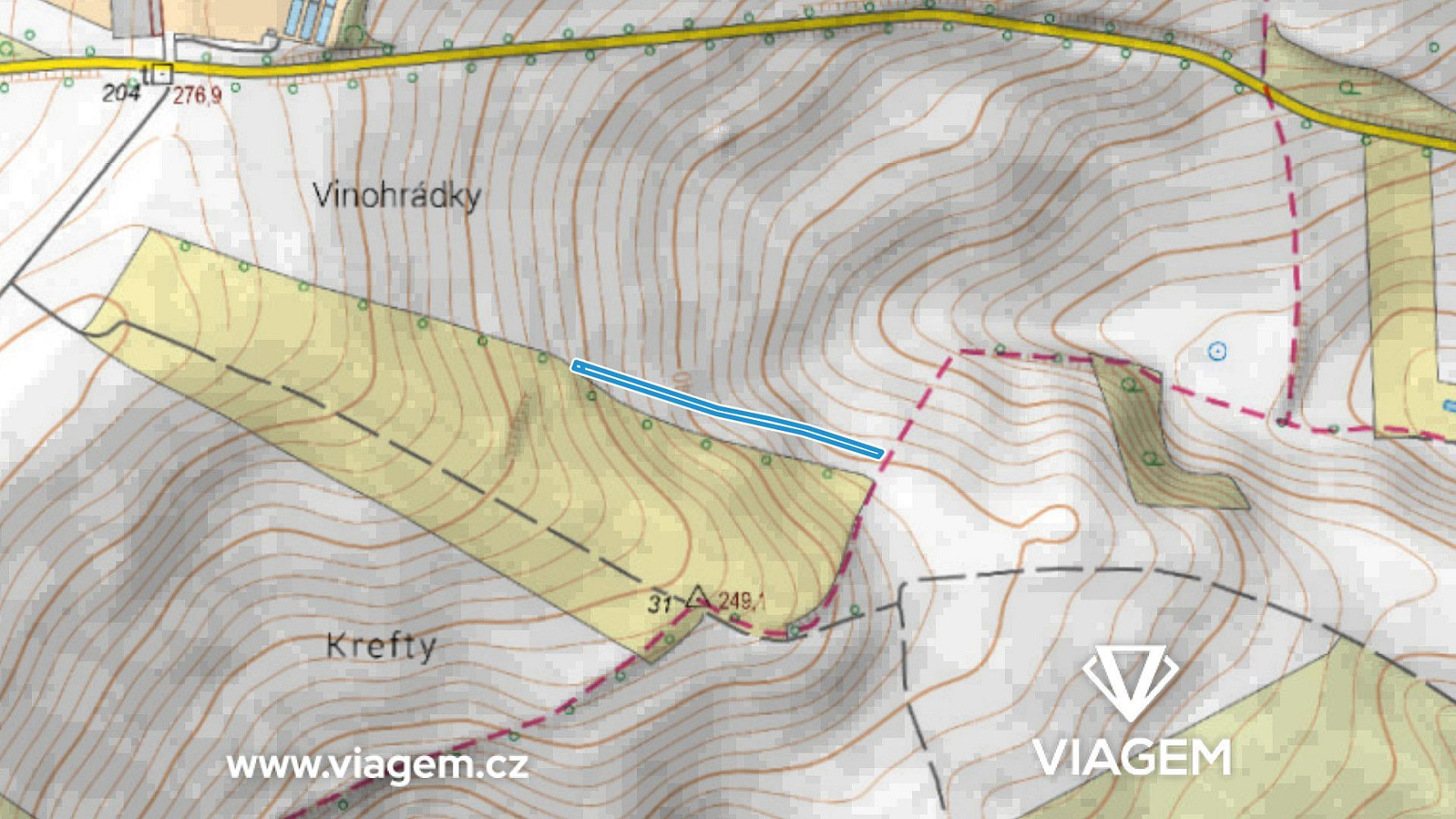 Prodej pole 1 312 m² – fotografie 3