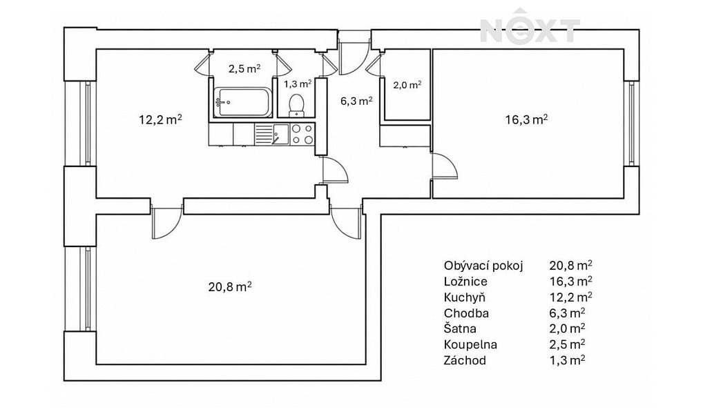 Prodej bytu 2+kk 64 m², Ústí nad Labem – náhled fotky 20
