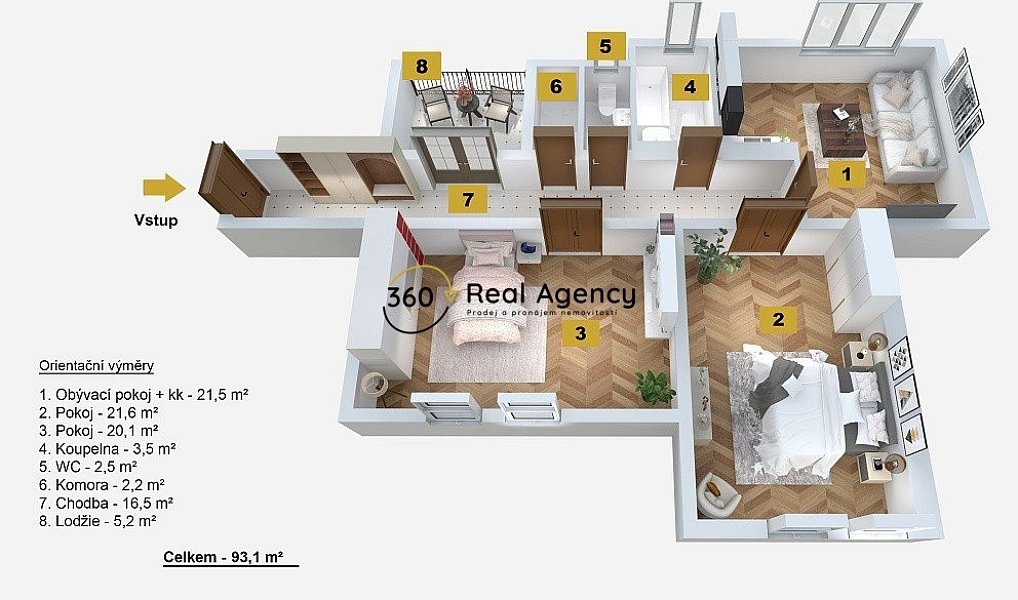 Prodej bytu 2+1 93 m², Praha – náhled fotky 2