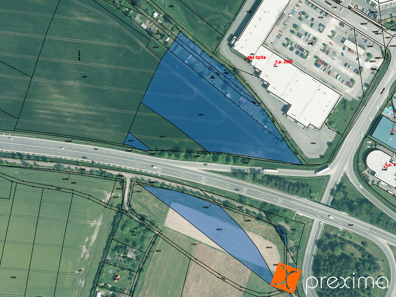 Prodej komerčního pozemku 4 124 m²