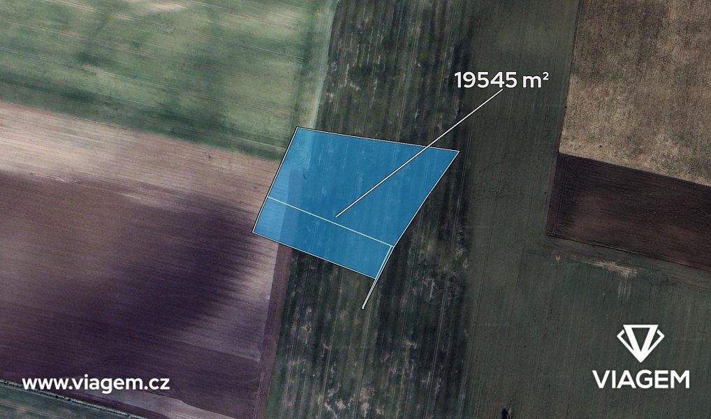 Prodej pole 539 m², Jeviněves – náhled fotky 2