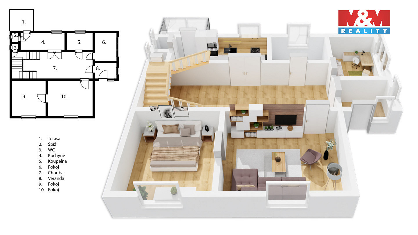 Prodej domu 620 m² s pozemkem 14 427 m² – pohled 3