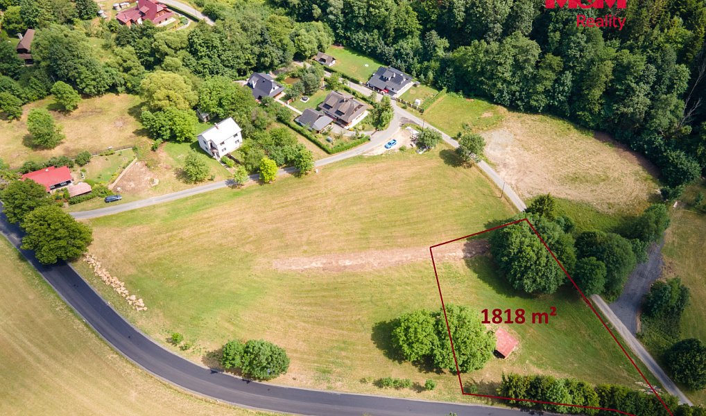 Prodej stavebního pozemku 1 818 m², Držková – náhled fotky 2