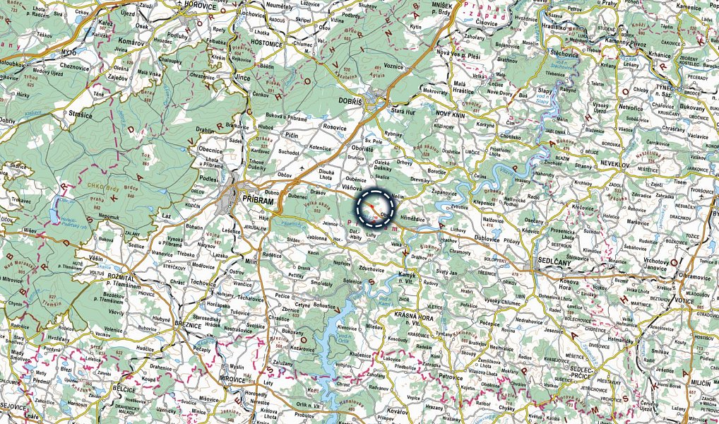 Prodej pole 23 810 m², Obory – náhled fotky 5