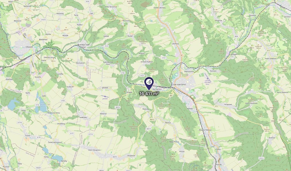 Prodej louky 6 154 m², Ústí nad Orlicí – náhled fotky 3