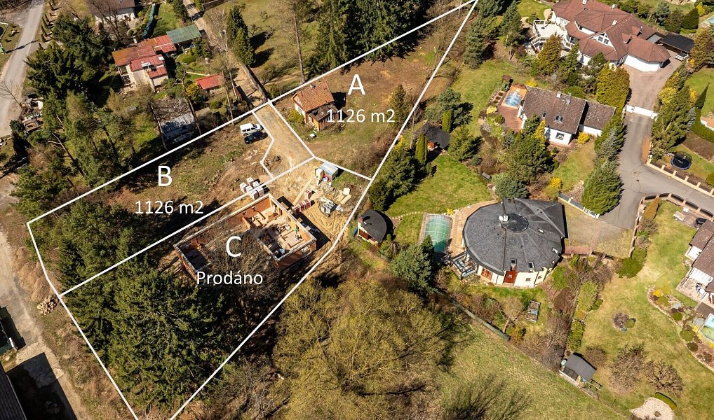 Prodej stavebního pozemku 1 126 m², Kamenice – náhled fotky 5