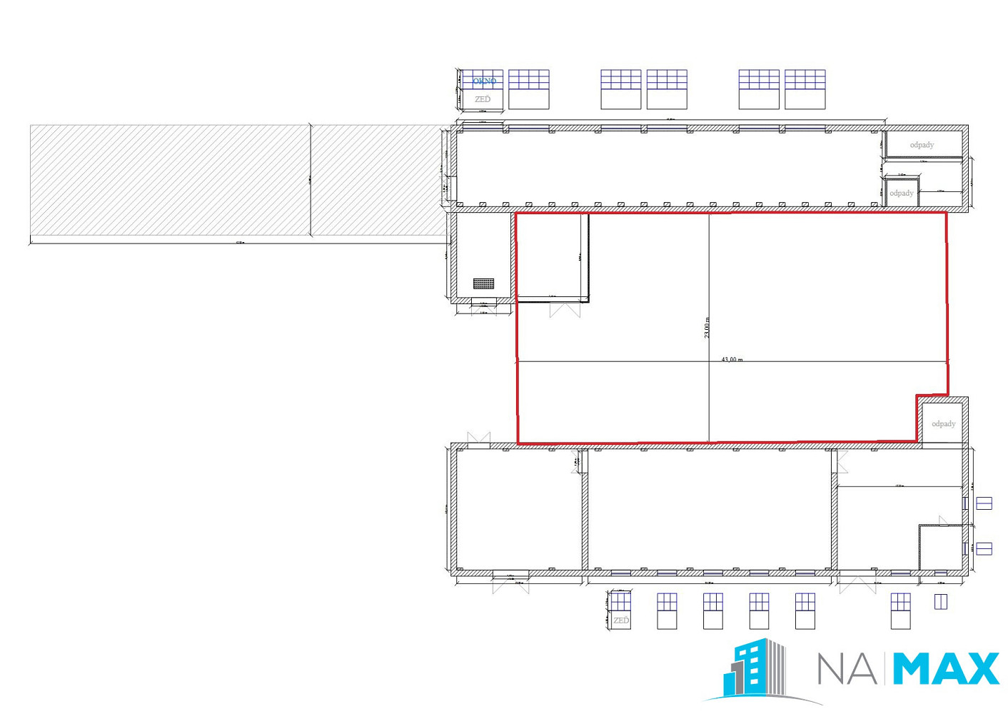 Pronájem skladovacích prostor 970 m² – fotografie 3