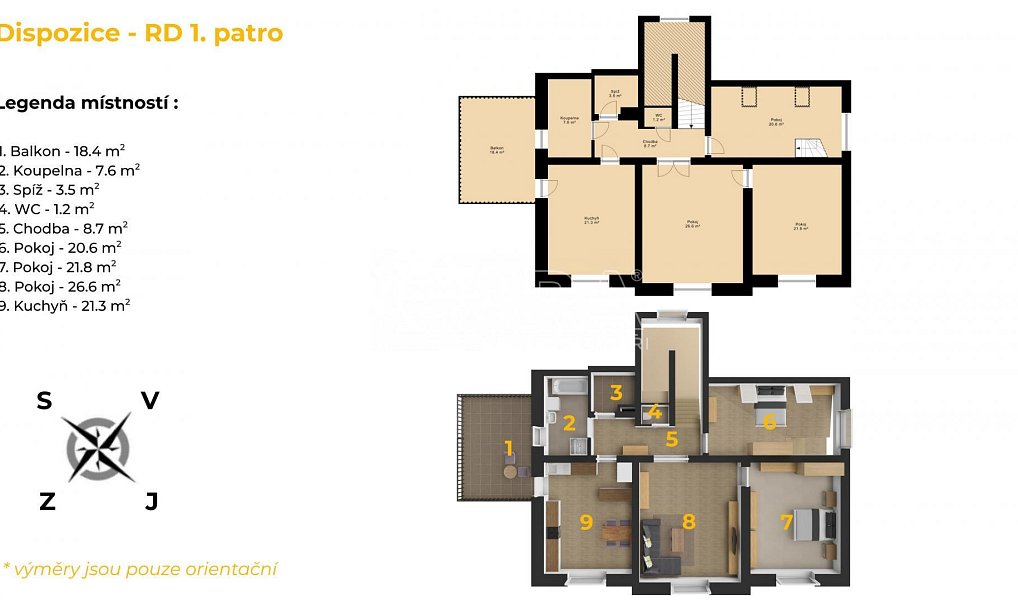 Prodej domu 320 m² s pozemkem 1 701 m², Mořina – náhled fotky 8