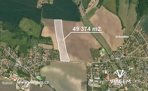 Prodej pole 24 687 m², Dobrovice, okres Mladá Boleslav