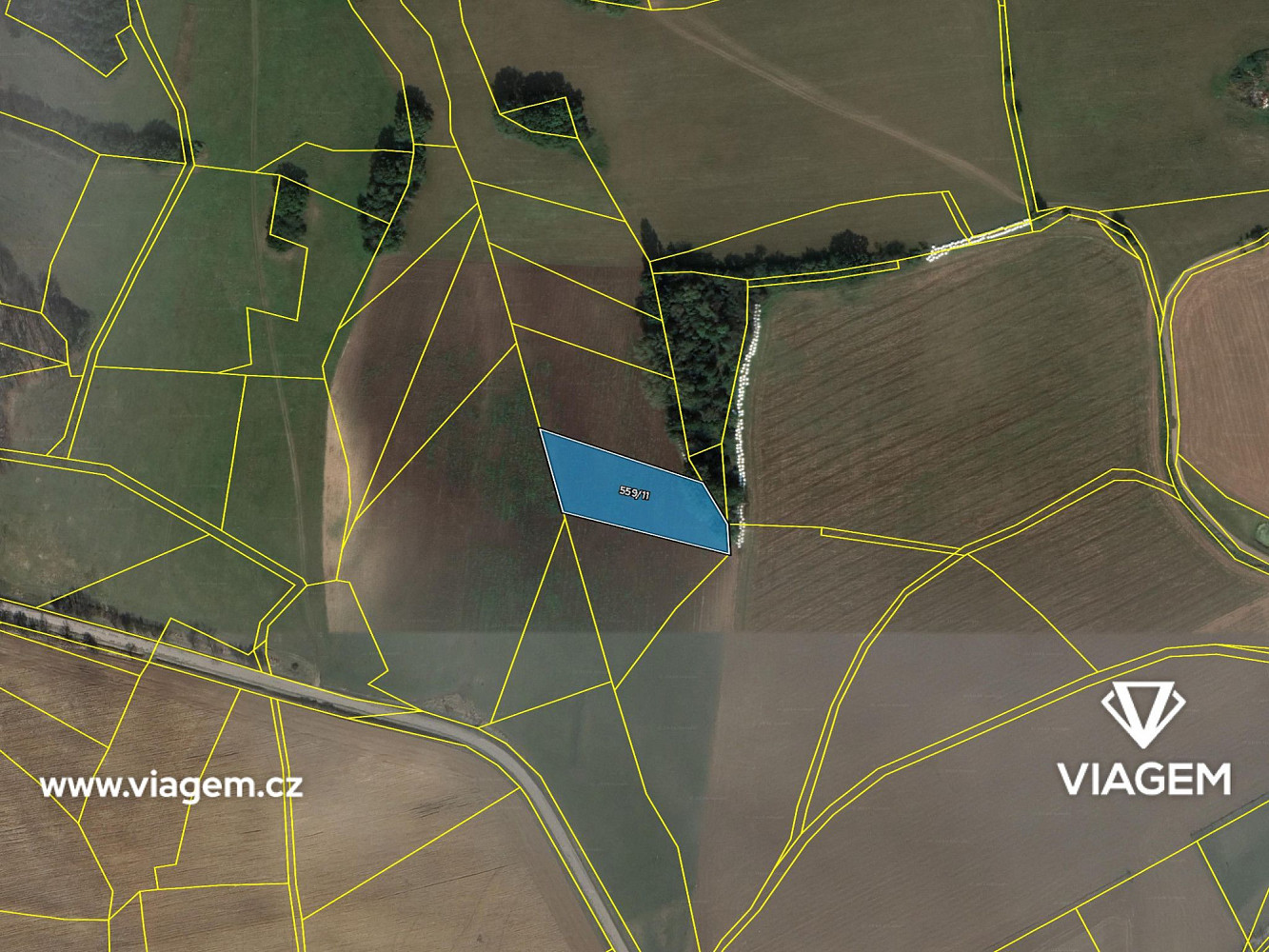 Prodej pole 622 m² – pohled 4